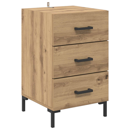 Bedside Cabinet Artisan Oak 40 x 40 x 66 cm Engineered Wood Bedside Cabinet Artisan Oak 40 x 40 x 66 cm Engineered Wood