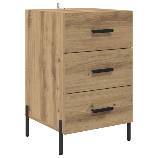 Bedside Cabinet Artisan Oak 40 x 40 x 66 cm Engineered Wood Bedside Cabinet Artisan Oak 40 x 40 x 66 cm Engineered Wood