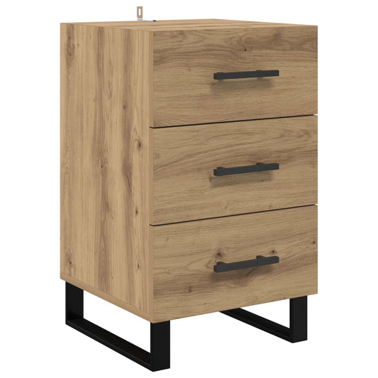 Bedside Cabinet Artisan Oak 40 x 40 x 66 cm Engineered Wood Bedside Cabinet Artisan Oak 40 x 40 x 66 cm Engineered Wood