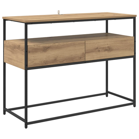 Console Table Artisan Oak 100 x 40 x 75 cm Engineered Wood Console Table Artisan Oak 100 x 40 x 75 cm Engineered Wood