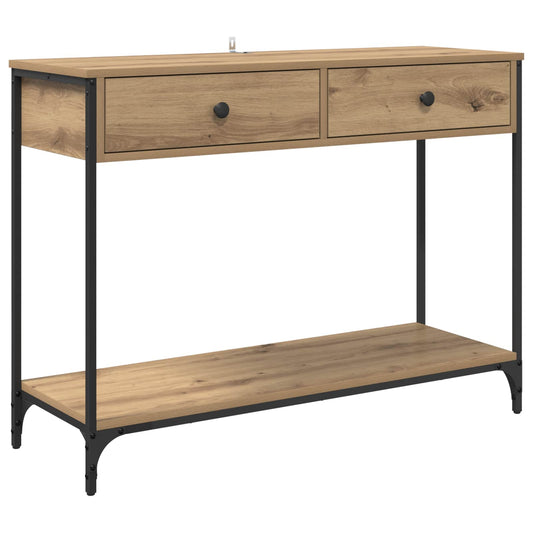 Console Table Artisan Oak 100 x 34.5 x 75 cm Engineered Wood Console Table Artisan Oak 100 x 34.5 x 75 cm Engineered Wood