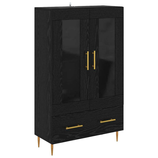 Highboard with Drawer Black Oak 69.5 x 31 x 115 cm Highboard with Drawer Black Oak 69.5 x 31 x 115 cm