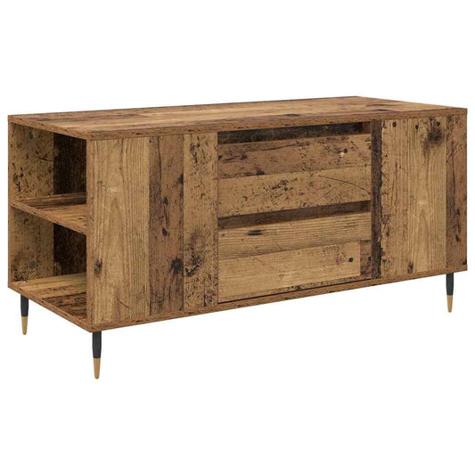 Coffee Table Old Wood 102 x 44.5 x 50 cm Engineered Wood Coffee Table Old Wood 102 x 44.5 x 50 cm Engineered Wood