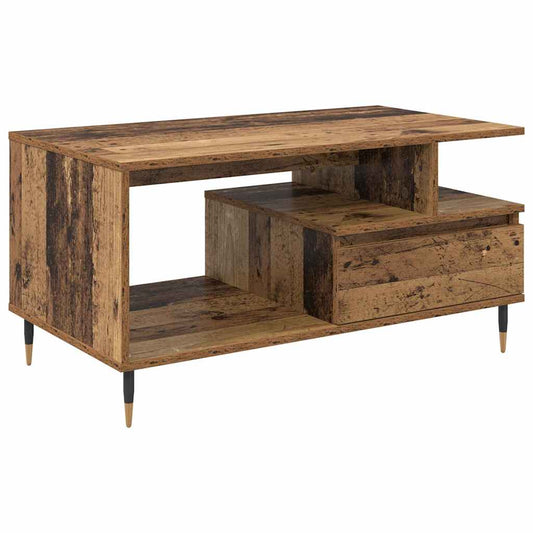 Coffee Table Old Wood 90 x 49 x 45 cm Engineered Wood Coffee Table Old Wood 90 x 49 x 45 cm Engineered Wood