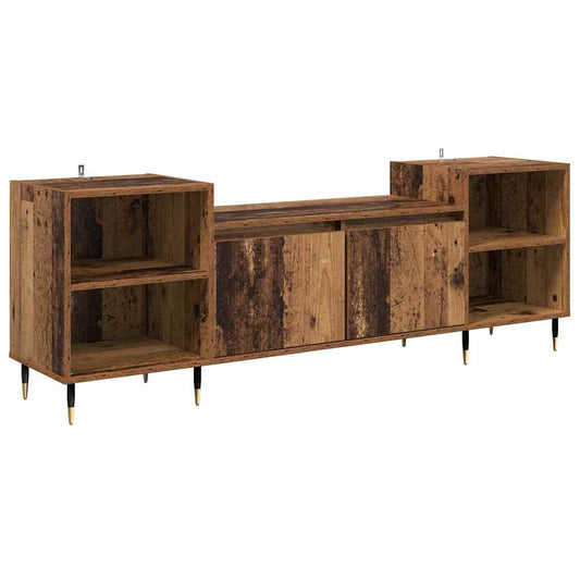 TV Cabinet Old Wood 160 x 35 x 55 cm Engineered Wood TV Cabinet Old Wood 160 x 35 x 55 cm Engineered Wood