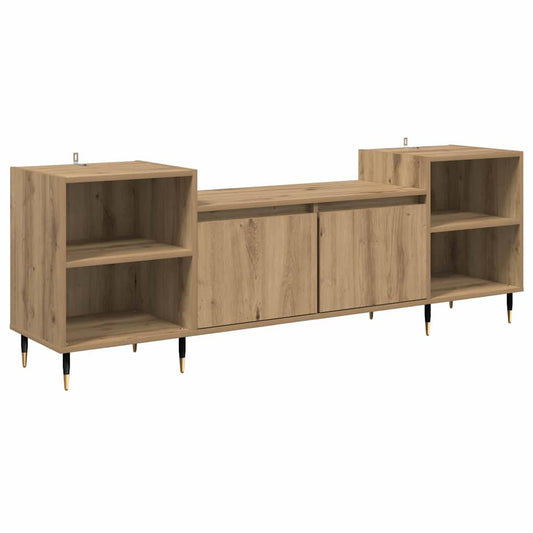 TV Cabinet 160 x 35 x 55 cm Artisan Oak Engineered Wood TV Cabinet 160 x 35 x 55 cm Artisan Oak Engineered Wood