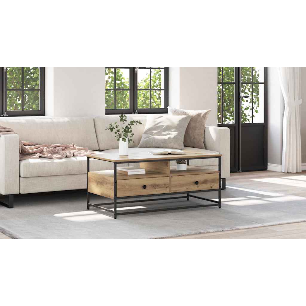 Coffee Table Artisan Oak 100 x 51 x 45 cm Engineered Wood