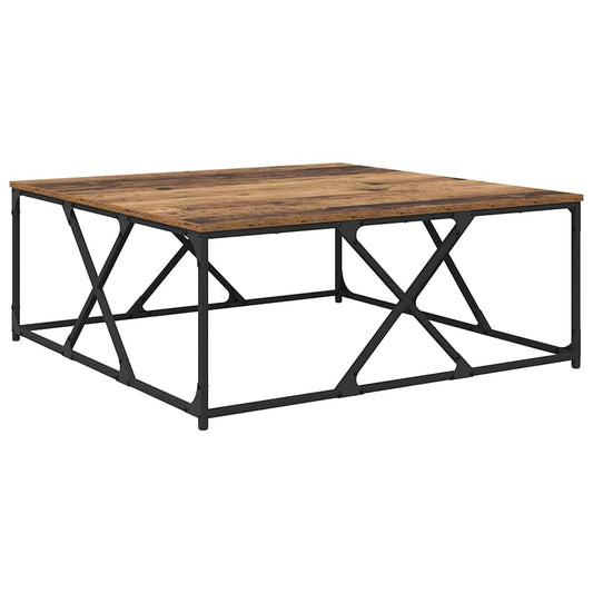 Coffee Table Old Wood 100 x 100 x 40 cm Engineered Wood Coffee Table Old Wood 100 x 100 x 40 cm Engineered Wood