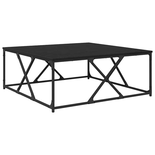 Coffee Table Black Oak 100 x 100 x 40 cm Engineered Wood Coffee Table Black Oak 100 x 100 x 40 cm Engineered Wood