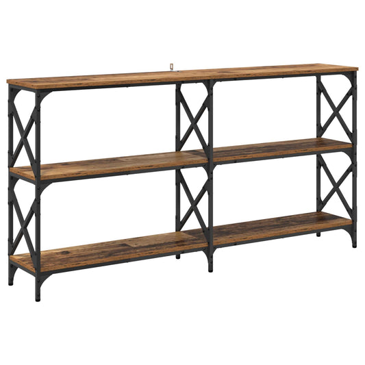 Console Table Old Wood 156 x 28 x 80.5 cm Engineered Wood Console Table Old Wood 156 x 28 x 80.5 cm Engineered Wood
