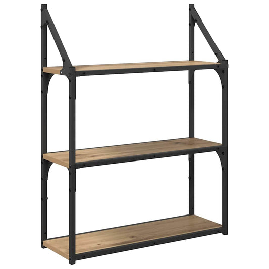 Wall Shelf Artisan Oak 60 x 21 x 78.5 cm Engineered Wood Wall Shelf Artisan Oak 60 x 21 x 78.5 cm Engineered Wood