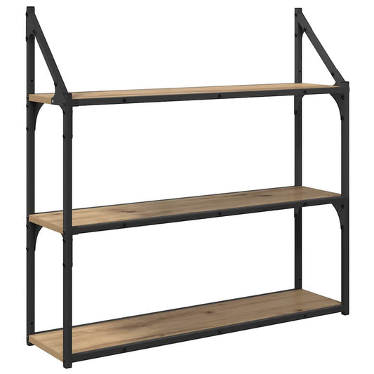 Wall Shelf Wall-Mounted Artisan Oak 80 x 21 x 78.5 cm Wall Shelf Wall-Mounted Artisan Oak 80 x 21 x 78.5 cm