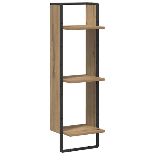 Wall Shelf Artisan Oak 30 x 25 x 100 cm Engineered Wood Wall Shelf Artisan Oak 30 x 25 x 100 cm Engineered Wood