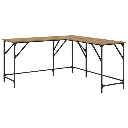 Desk Artisan Oak Engineered Wood 149 x 149 x 75 cm Desk Artisan Oak Engineered Wood 149 x 149 x 75 cm