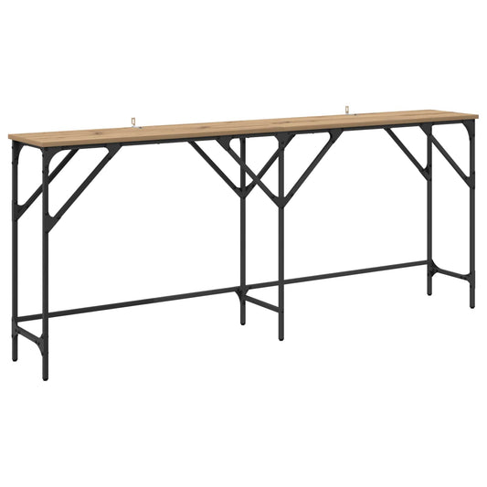 Console Table Artisan Oak 180 x 30 x 75 cm Engineered Wood Console Table Artisan Oak 180 x 30 x 75 cm Engineered Wood