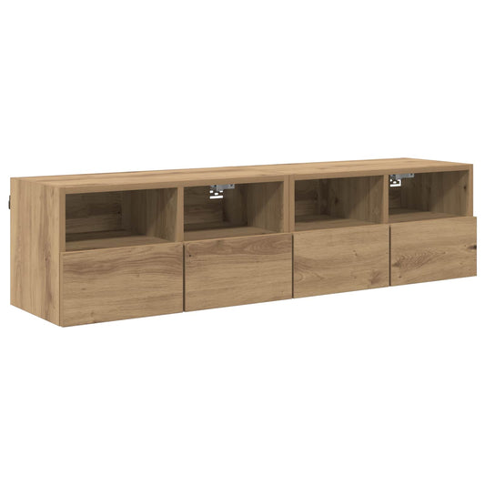 TV Wall Cabinets Wall-mounted 2 pcs Artisan Oak 60 x 30 x 30 cm TV Wall Cabinets Wall-mounted 2 pcs Artisan Oak 60 x 30 x 30 cm