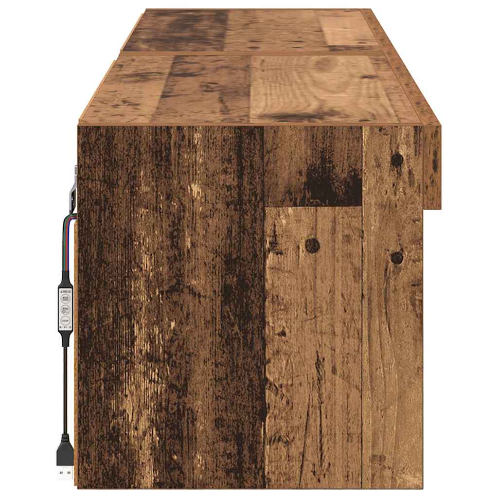 TV Cabinet Set 2 pcs Old Wood 60 x 30 x 30 cm Engineered Wood