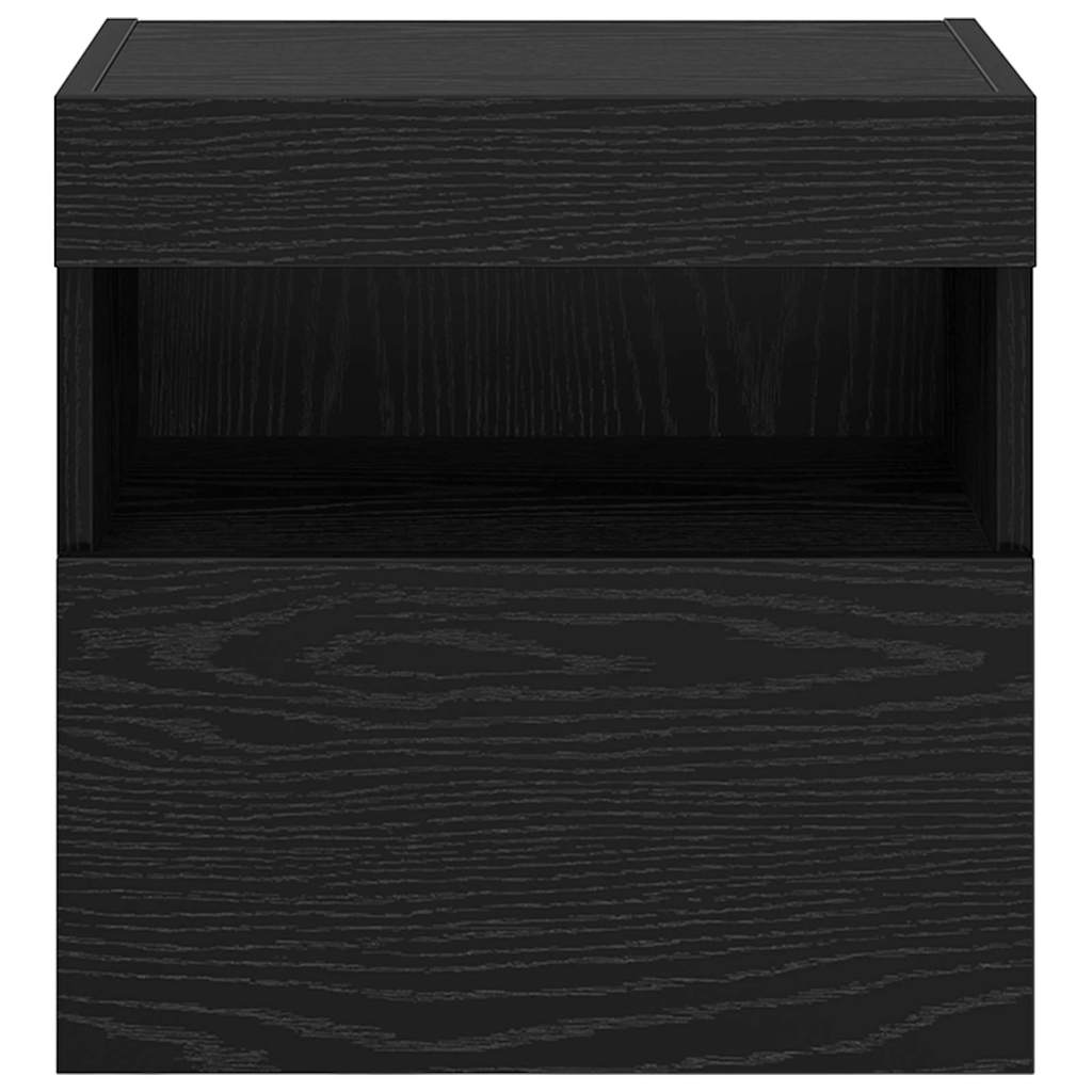 TV Wall Cabinet Black Oak 40 x 30 x 40 cm Engineered Wood