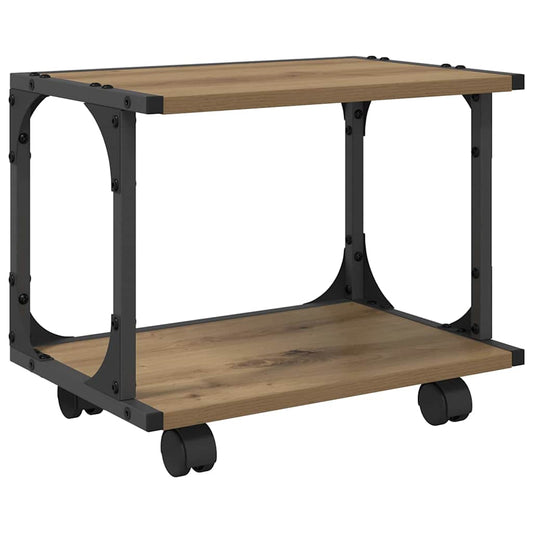Printer Stand Artisan Oak 41 x 28 x 33.5 cm Engineered Wood Printer Stand Artisan Oak 41 x 28 x 33.5 cm Engineered Wood