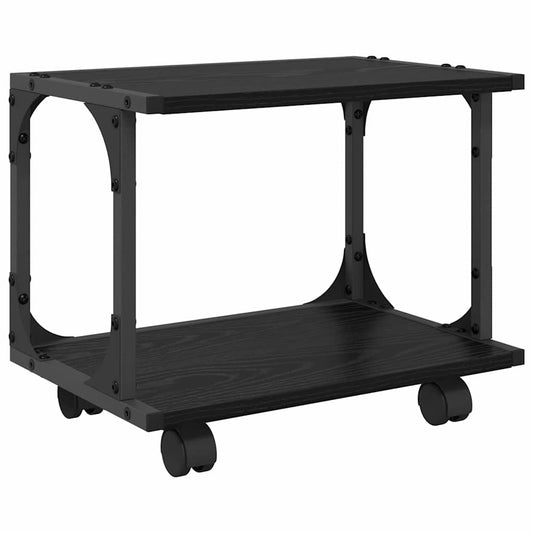 Printer Stand Black Oak 41 x 28 x 33.5 cm Engineered Wood Printer Stand Black Oak 41 x 28 x 33.5 cm Engineered Wood
