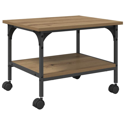 Printer Stand Artisan Oak 50 x 40 x 38 cm Engineered Wood Printer Stand Artisan Oak 50 x 40 x 38 cm Engineered Wood