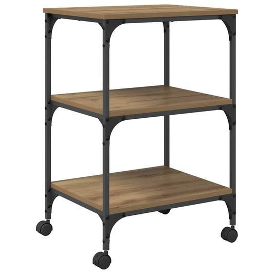 Printer Stand Artisan Oak 50 x 41 x 75 cm Engineered Wood Printer Stand Artisan Oak 50 x 41 x 75 cm Engineered Wood