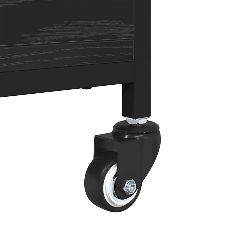 Coffee Table Black Oak 91 x 55 x 32 cm Engineered Wood