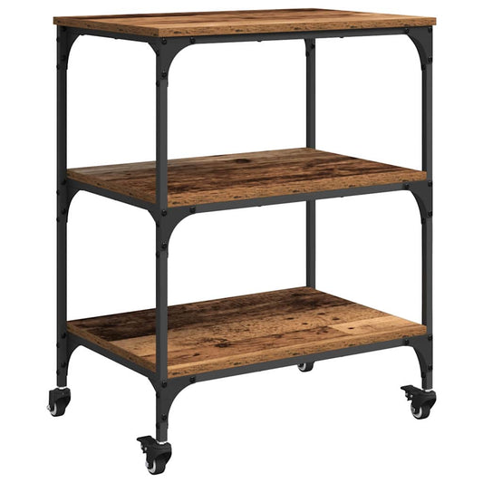 Kitchen Trolley Old Wood 60 x 41 x 76 cm Engineered Wood Kitchen Trolley Old Wood 60 x 41 x 76 cm Engineered Wood