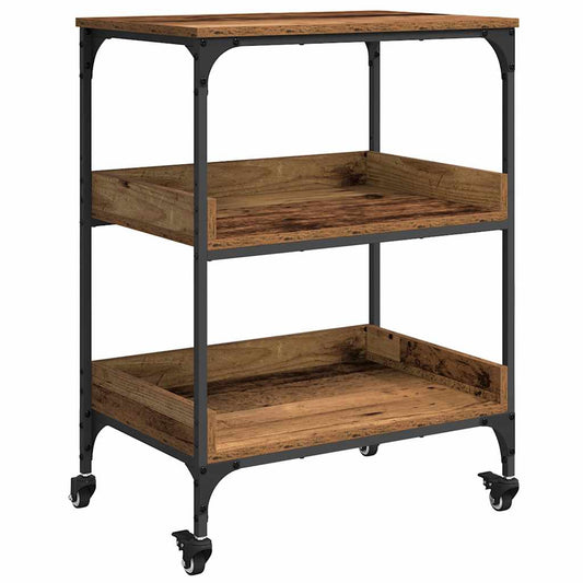 Kitchen Trolley Old Wood 60 x 41 x 80.5 cm Engineered Wood Kitchen Trolley Old Wood 60 x 41 x 80.5 cm Engineered Wood