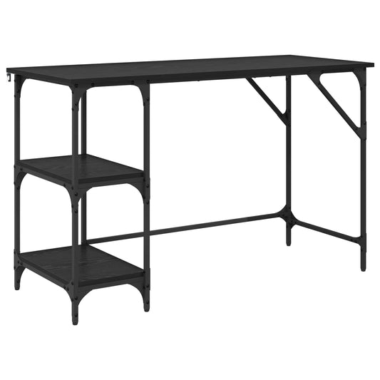 Desk Black Oak 120 x 50 x 75 cm Engineered Wood Desk Black Oak 120 x 50 x 75 cm Engineered Wood