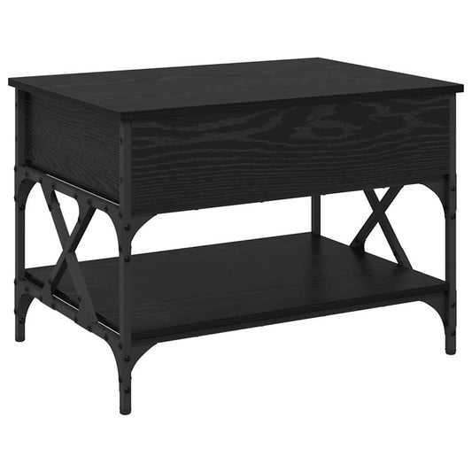 Coffee Table Black Oak 70x50x50cm Engineered Wood Coffee Table Black Oak 70x50x50cm Engineered Wood