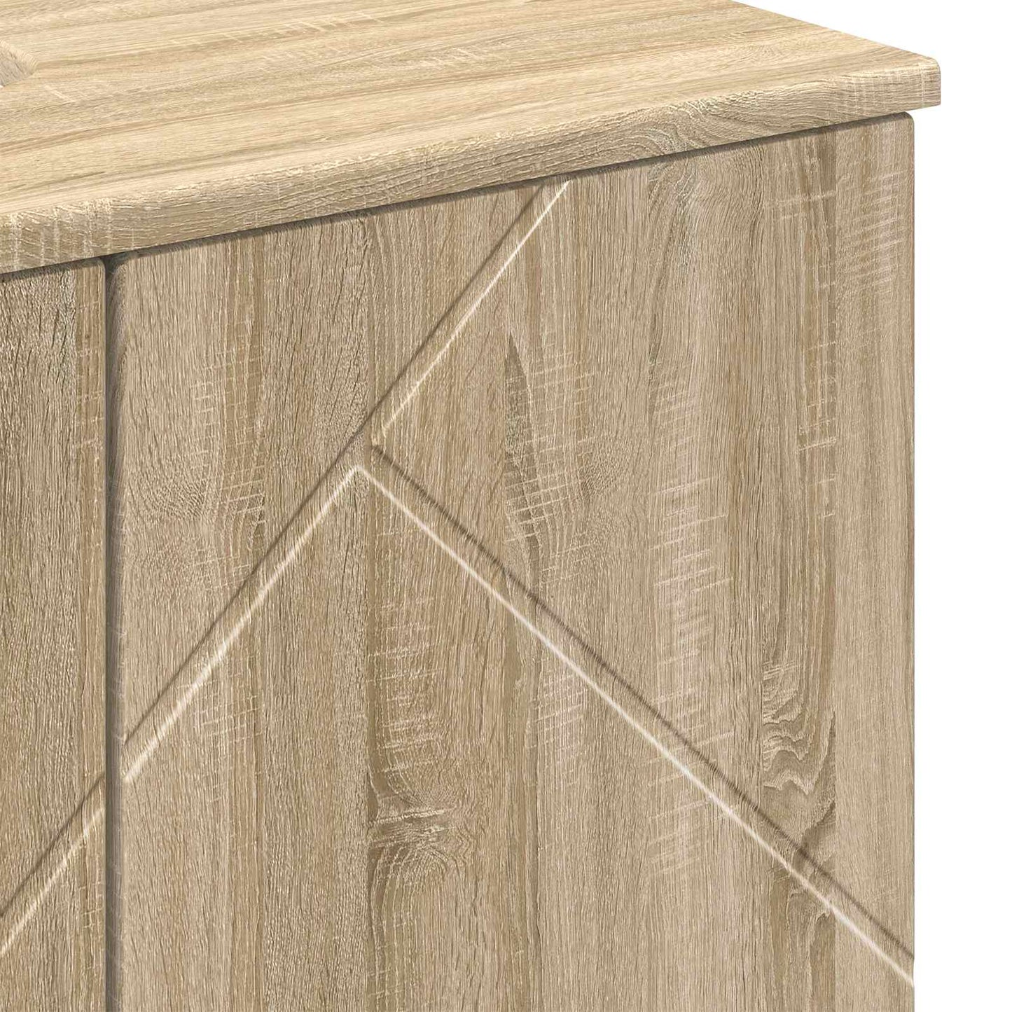 Bathroom Cabinet with Storage Sonoma Oak 61 x 35 x 64 cm