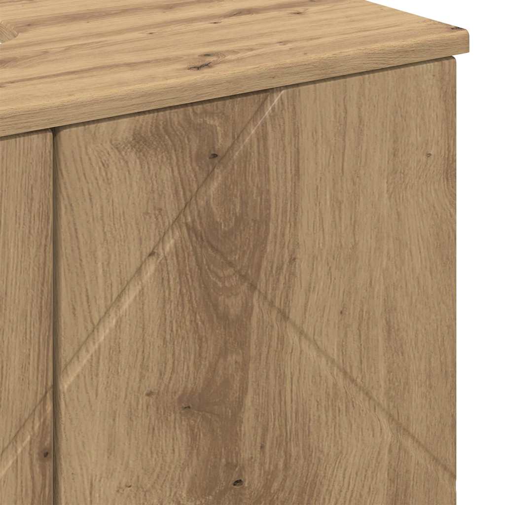 Bathroom Cabinet with Storage Artisan Oak 61 x 35 x 64 cm