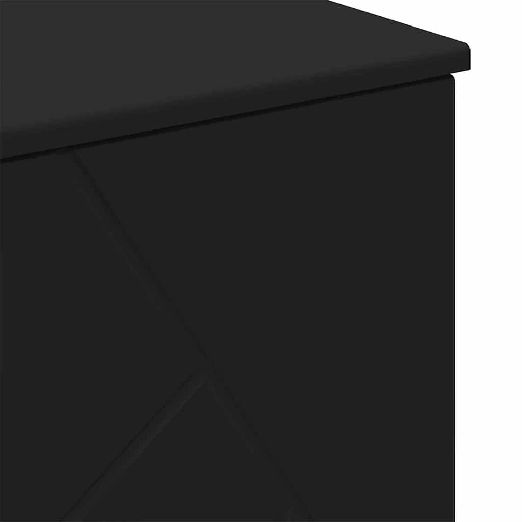 Bathroom Cabinet with Drawer with Door Black 76.5 x 35 x 64 cm