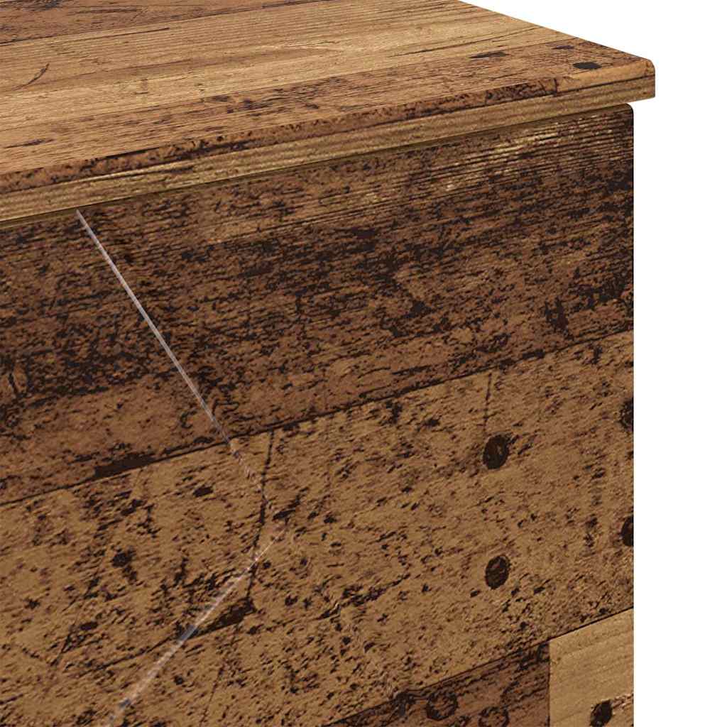 Bathroom Cabinet with Drawer Old Wood 76.5 x 35 x 64 cm
