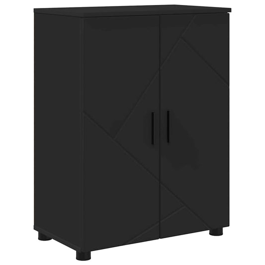 Bathroom Cabinet Black 60 x 35 x 80 cm Engineered wood & Metal Bathroom Cabinet Black 60 x 35 x 80 cm Engineered wood & Metal
