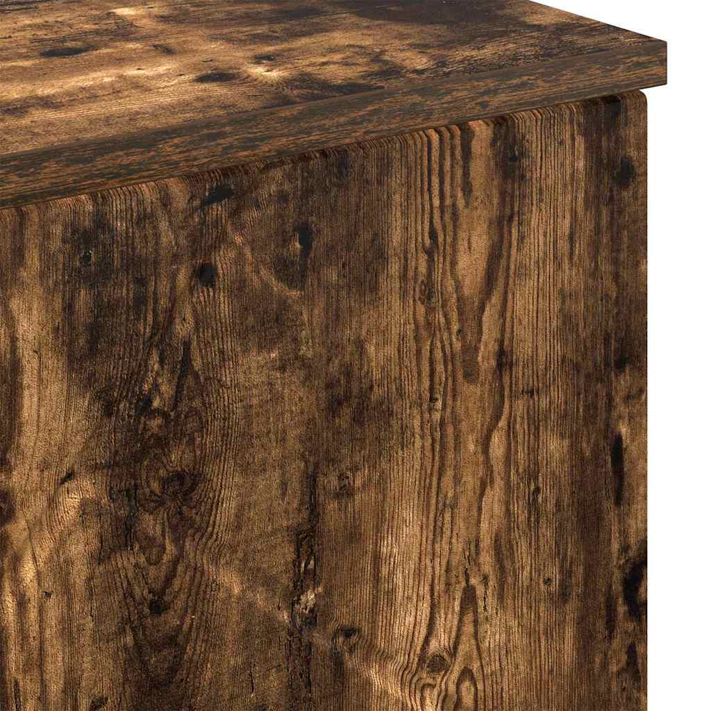 Bathroom Cabinet with Storage Smoked Oak 60 x 35 x 80 cm