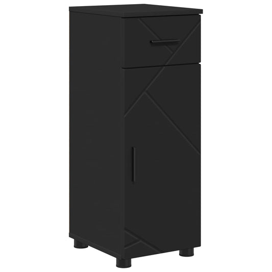 Bathroom Cabinet Black 30 x 35 x 80 cm Engineered wood, Metal Bathroom Cabinet Black 30 x 35 x 80 cm Engineered wood, Metal