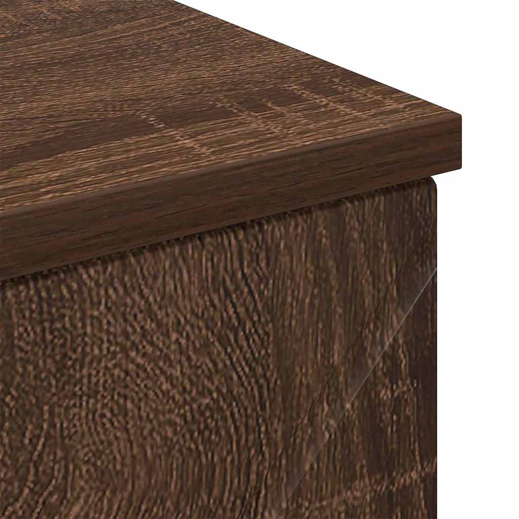 Bathroom Cabinet with Drawer Brown Oak 30 x 35 x 80 cm