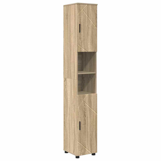 Bathroom Cabinet with Storage Sonoma Oak 30 x 35 x 192 cm Bathroom Cabinet with Storage Sonoma Oak 30 x 35 x 192 cm