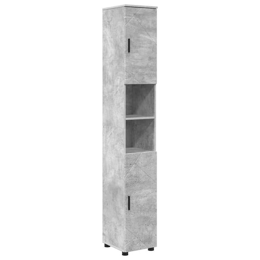 Bathroom Cabinet with Storage Concrete Grey 30 x 35 x 192 cm Bathroom Cabinet with Storage Concrete Grey 30 x 35 x 192 cm