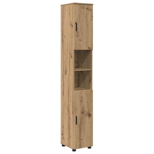 Bathroom Cabinet with Storage Artisan Oak 30 x 35 x 192 cm Bathroom Cabinet with Storage Artisan Oak 30 x 35 x 192 cm
