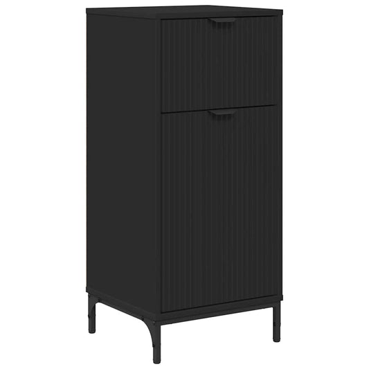 Bathroom Cabinet with Drawer with Door Black 39.5 x 36 x 88 cm Bathroom Cabinet with Drawer with Door Black 39.5 x 36 x 88 cm