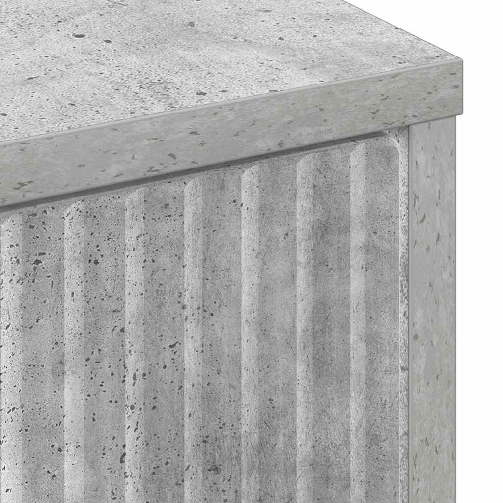 Bathroom Cabinet with Drawer Concrete Grey 39.5 x 36 x 88 cm