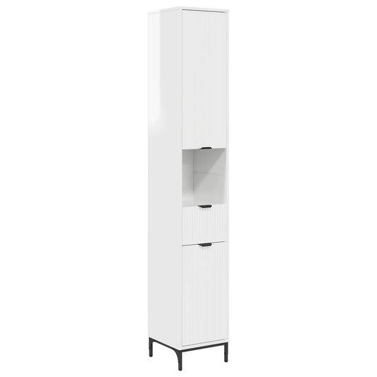 Bathroom Cabinet High Gloss White 31.5 x 33 x 190 cm Bathroom Cabinet High Gloss White 31.5 x 33 x 190 cm