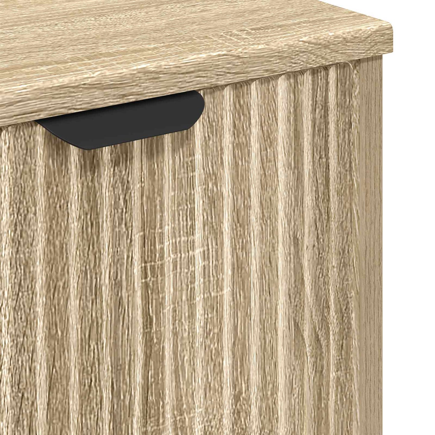 Bathroom Sink Cabinet with Door Sonoma Oak 60.5 x 33.5 x 61 cm