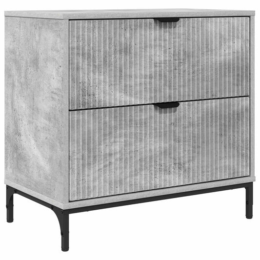 Bedside Table Concrete grey 63.5 x 36 x 61 cm Engineered wood Bedside Table Concrete grey 63.5 x 36 x 61 cm Engineered wood