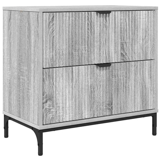 Bedside Table Grey sonoma 63.5 x 36 x 61 cm Engineered wood Bedside Table Grey sonoma 63.5 x 36 x 61 cm Engineered wood