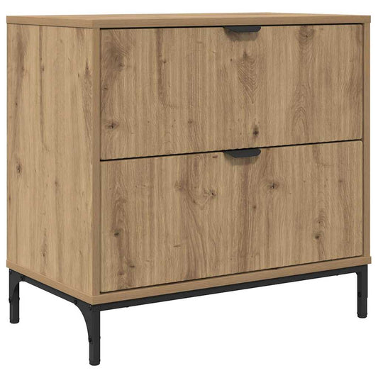 Bedside Table Artisan oak 63.5 x 36 x 61 cm Engineered wood Bedside Table Artisan oak 63.5 x 36 x 61 cm Engineered wood