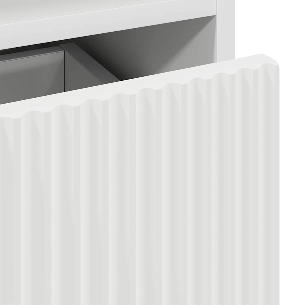 Bedside Cabinet White 49 x 36 x 61 cm Engineered wood